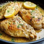 Poulet Crémeux à l’Ail : Un Plat Onctueux et Savoureux