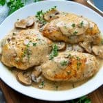 Poulet à la Moutarde et aux Champignons